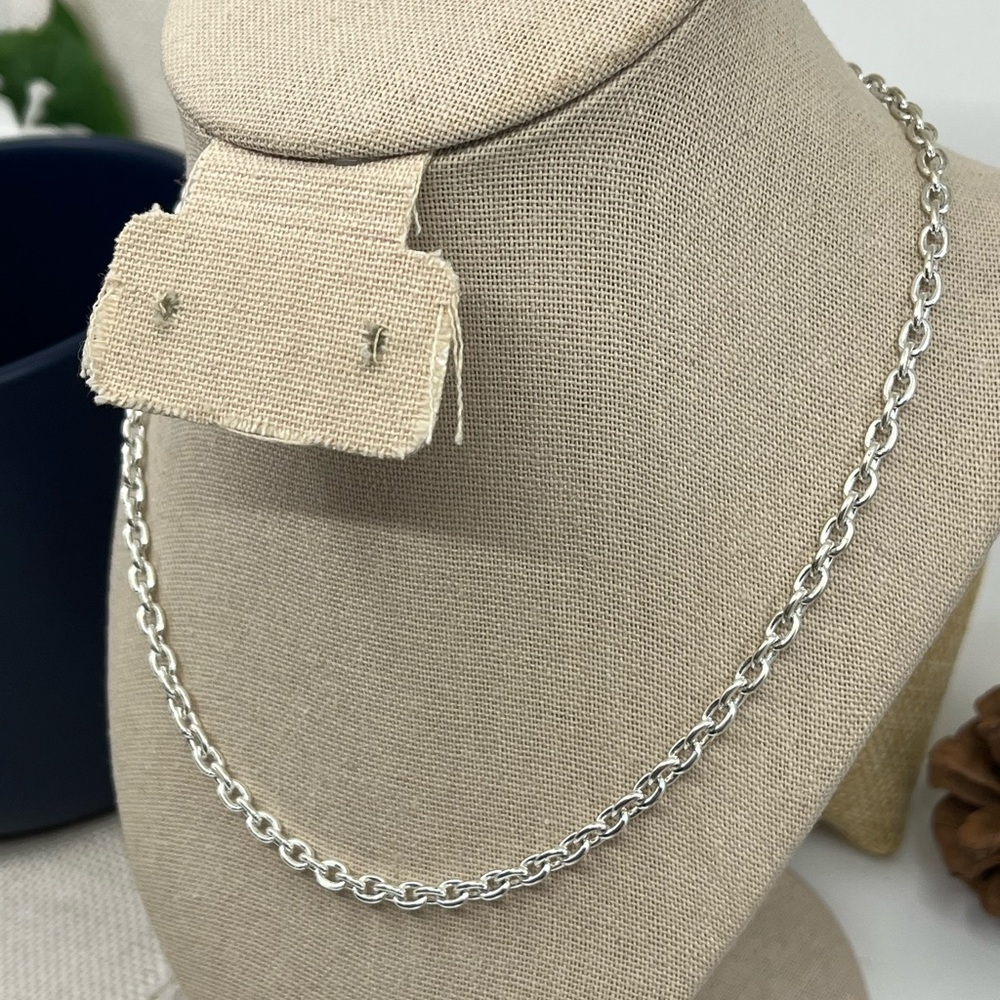 Timeless 925 Sterling Silver Rope Chain Necklace – 18” - Picture 5 of 16